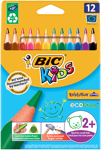 Pochette 12 feutres de coloriage BIC KIDS VISA 880 - Talos