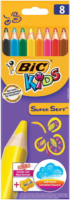 Pack de 12 Lápices Bic Kids Evolution Circus Colorear 